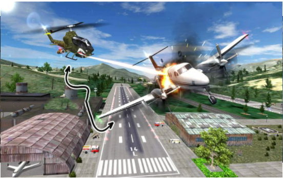直升机飞行模拟游戏**
版下载