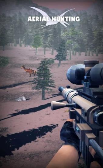 空中狩猎射击鹿